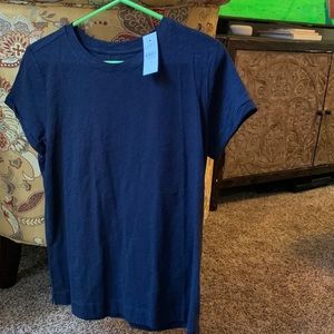 Vintage soft navy crew neck tee LOFT basic